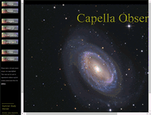 Tablet Screenshot of capella-observatory.com